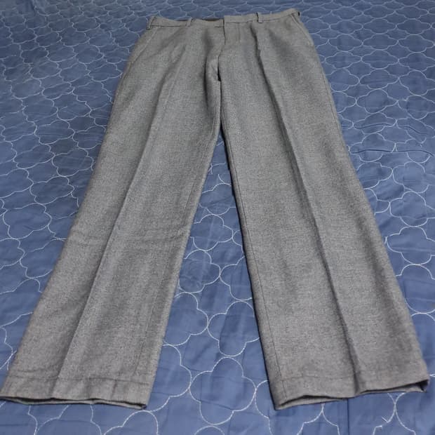 유니클로 모직 슬랙스 미디엄그레이 (28)