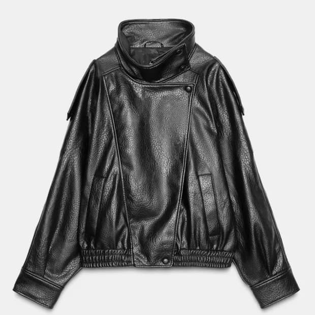 자라 zara 페이크 레더 가죽자켓 xs