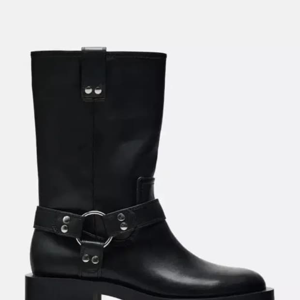 자라 플랫 바이커 앵클부츠 2179/310 BLACK 37