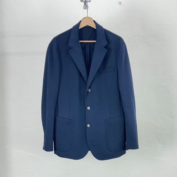 폴로 랄프로렌 네이비 소프트 더블 니트 3b 블레이저 자켓