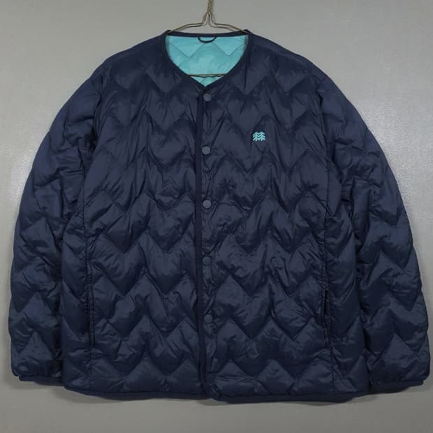 실측 XL) 코오롱스포츠 신형 패커블 솟솟 퀼팅 경량 다운 패딩 점퍼