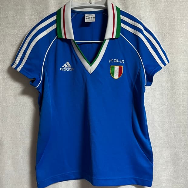 아디다스 이탈리아 반팔 져지 티셔츠 S