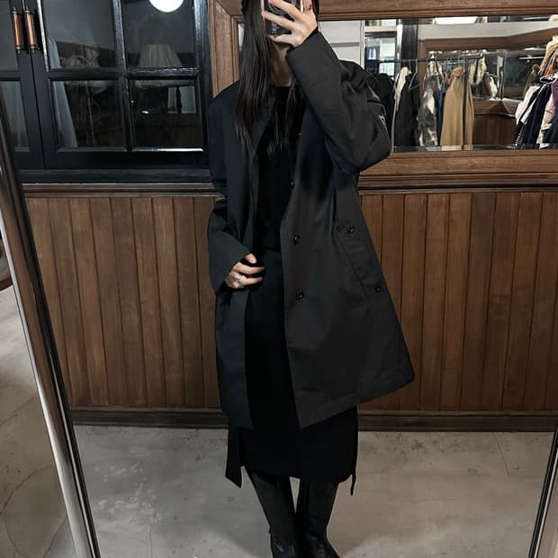 NEWYORKER quilted liner balmacaan coat