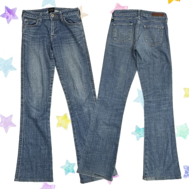 ⭐️SOMETHIN6 에드윈 중청 y2k 빈티지 워싱 부츠컷 데님⭐️