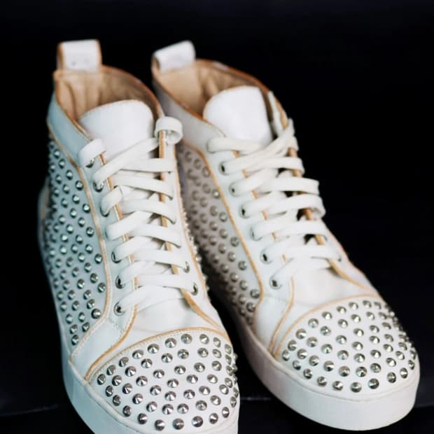 크리스찬 루부탱 스터드 하이탑