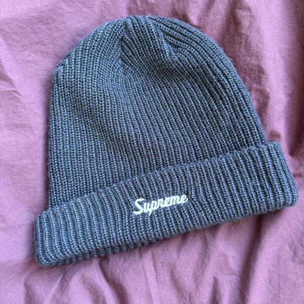 슈프림 비니 네이비