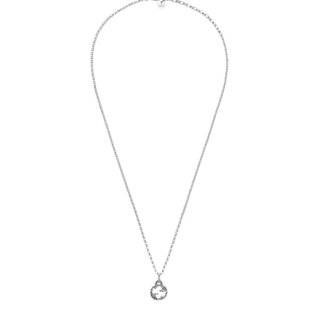 구찌 인터로킹 G 펜던트 목걸이 실버