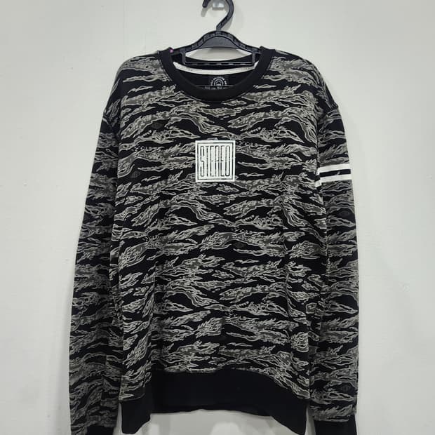 스테레오바이널즈콜렉션 카모 패턴 맨투맨 남성 100사이즈