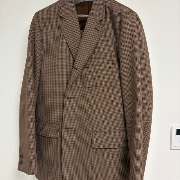 빔즈플러스 글렌체크 트래블 수트 xl 105