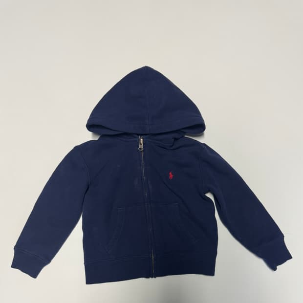 폴로 랄프로렌 키즈 기모 후드집업 3/3 T 네이비