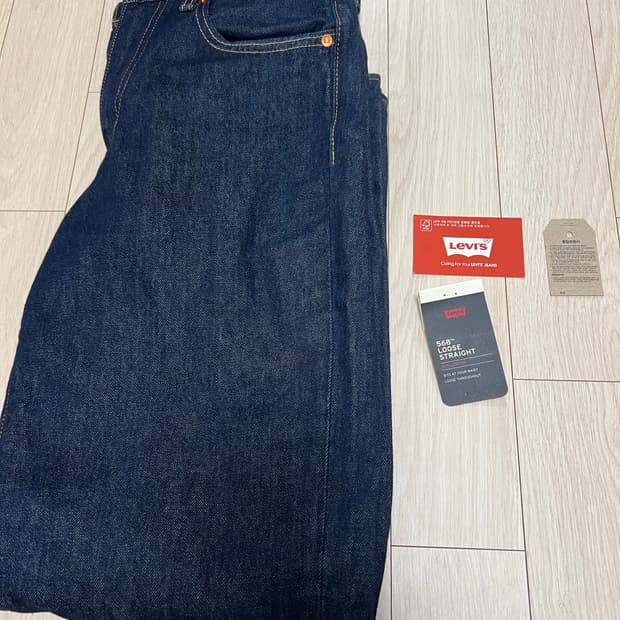 리바이스 568 루즈 스트레이트 데님 프리이엄