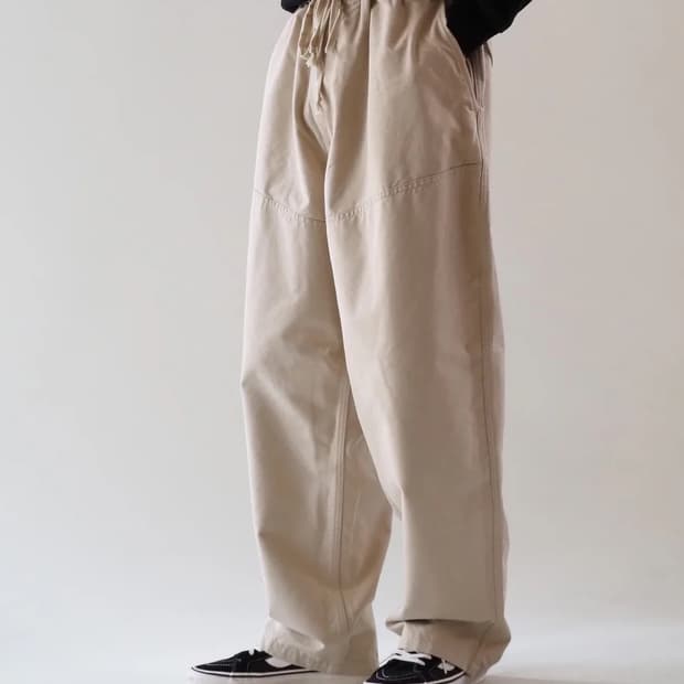 코모리 26ss 포스트워크 트윌 헌팅팬츠 