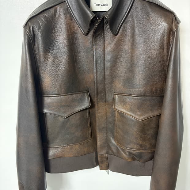 25fw 토니웩 고트에비터블(a2) 레더자켓 다크브라운 L
