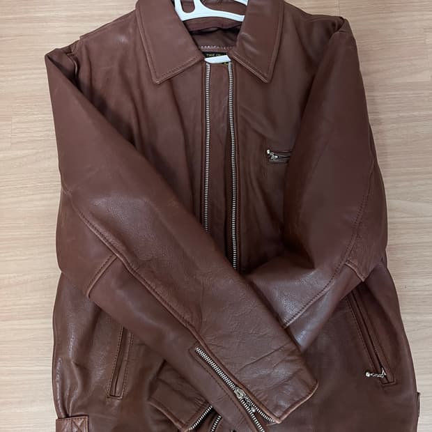 REBEL 소가죽 브라운 자켓L