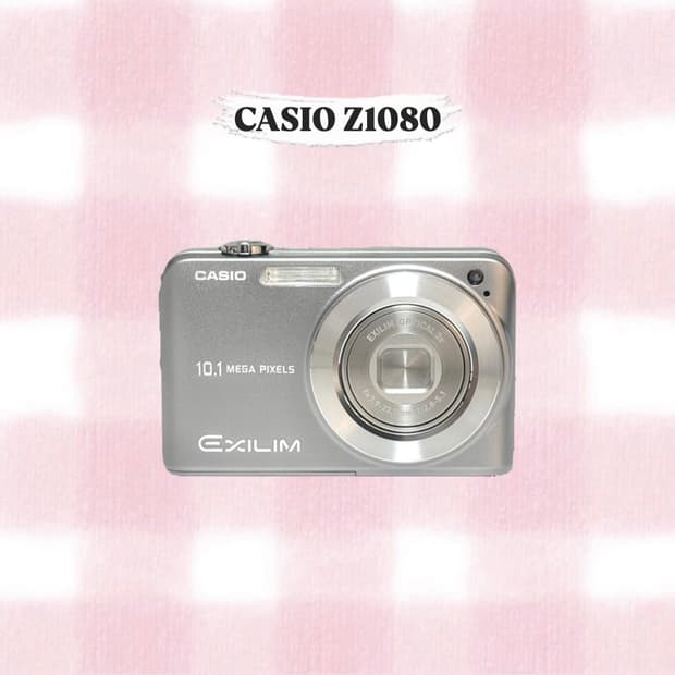 카시오 엑슬림 EX-Z1080 실버 빈티지디카
