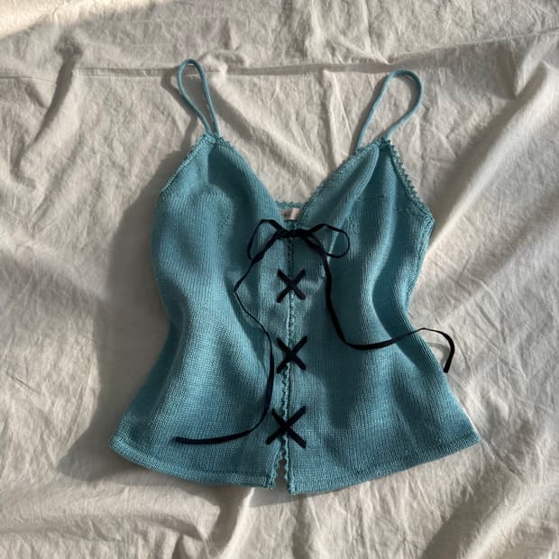 키치 하이틴 레이스업 슬리브리스