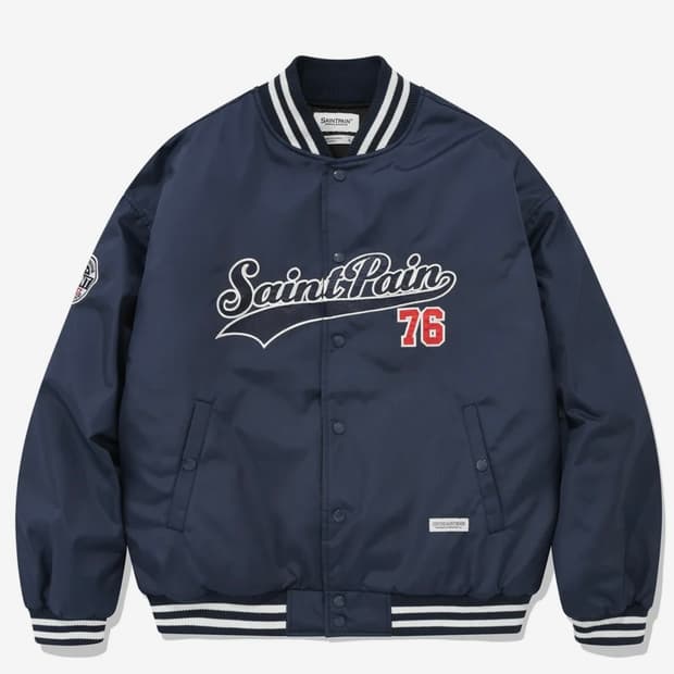 SP 팀 로고 스타디움 자켓 네이비