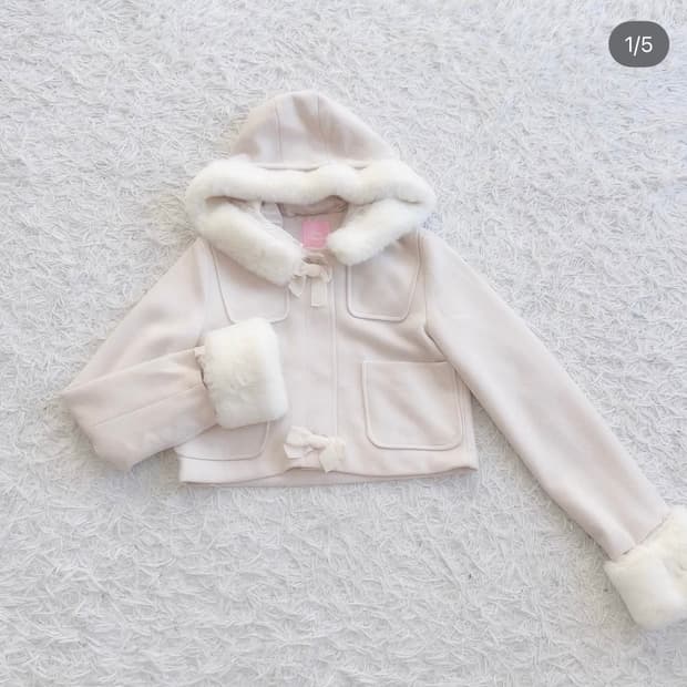 무드브릿지) 허니시나몬 숏자켓 (핑크 빈티지 코트)