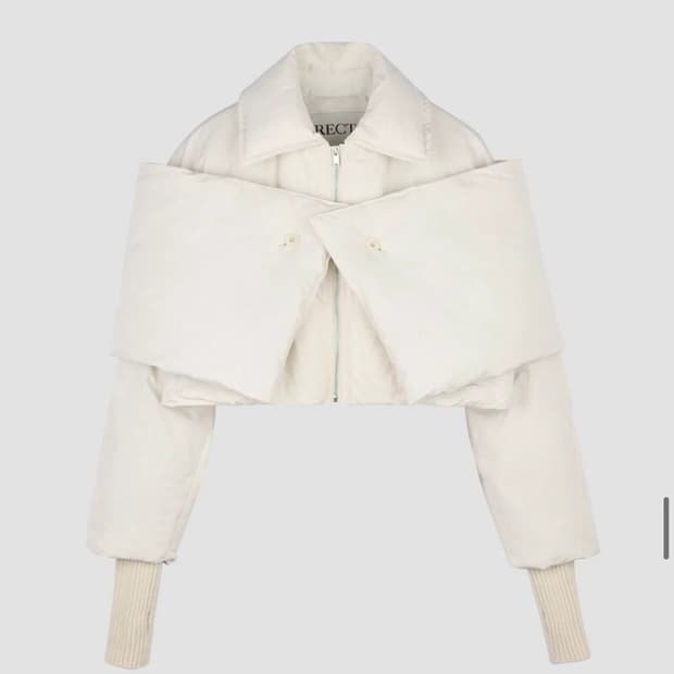 렉토 SHAWL DETAIL CROP DOWN JUMPER / S (1회