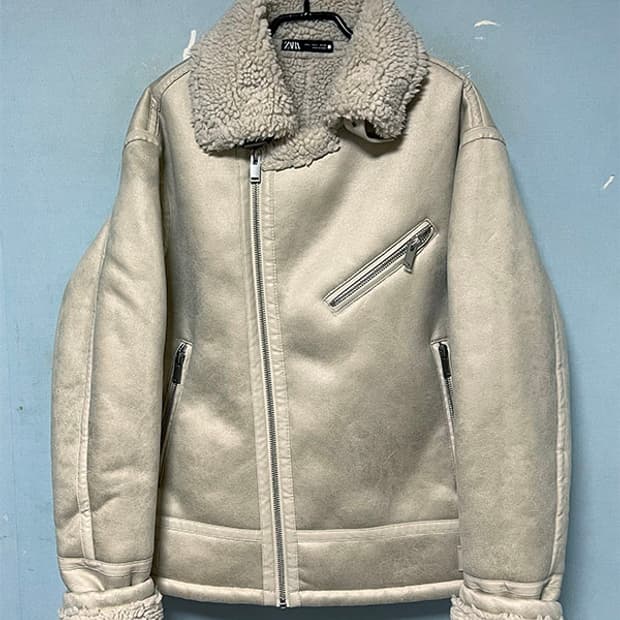 ZARA 자라 남자 무스탕 양털 캐주얼 겨울 L 100