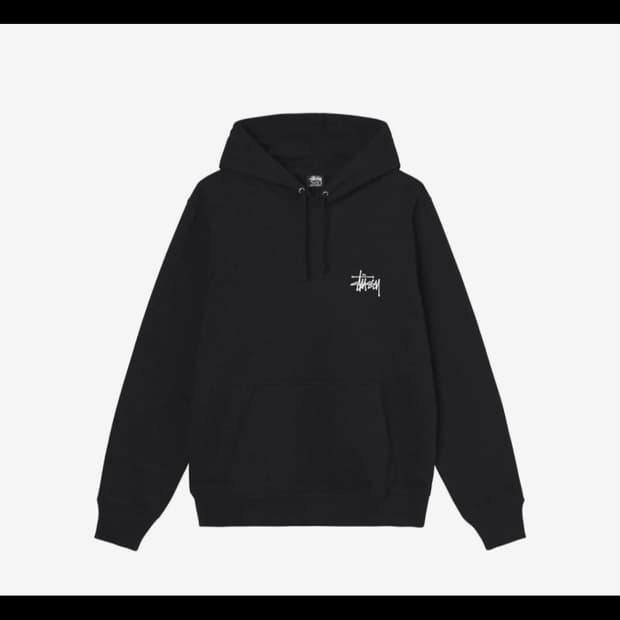 스투시 베이직 로고 후드티 L 