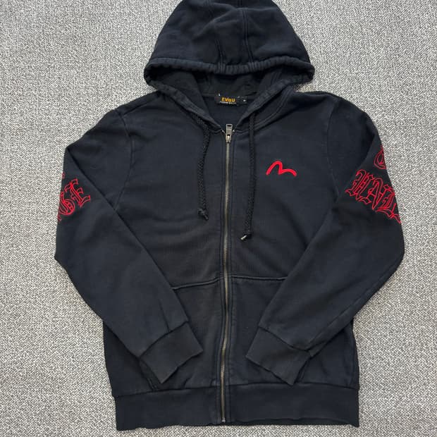 에비수 제팬 백로고 후드집업