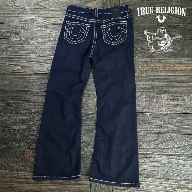 [트루릴리전] 하이웨스트 스티치 부츠컷 플레어 데님 팬츠 M20041