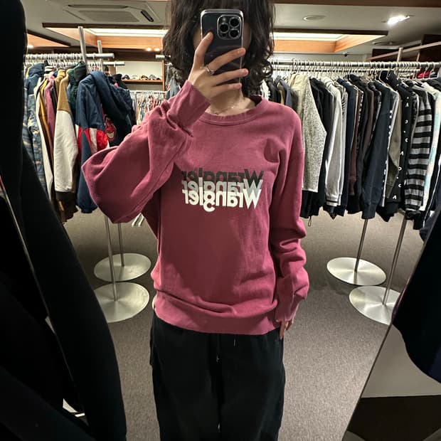 L)Wrangler Retro 빅로고 스웻셔츠