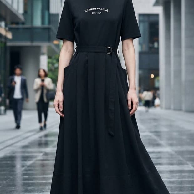 (55)VOV 보브 2024년 SS 벨티드 맥시 롱원피스 
