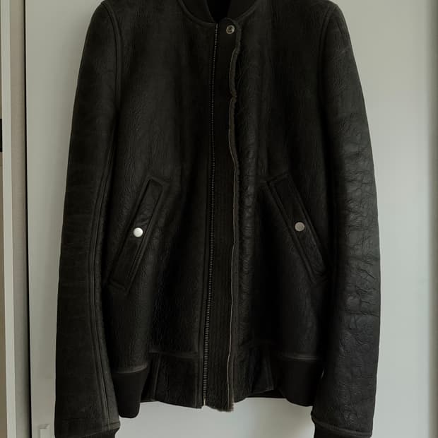 [46] 릭 오웬스 18fw 시시포스 무스탕 레더 자켓