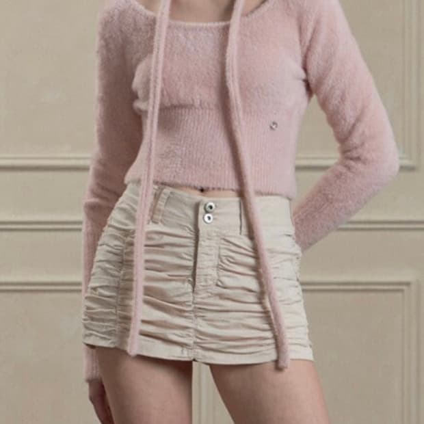 페인오어플레져 PETAL SCARF KNIT