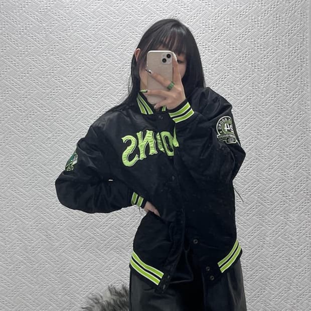 스타터 GOONS 펑크 키치 누빔 스타디움 바시티자켓 M C08860