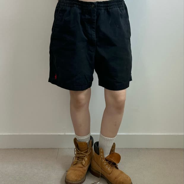 폴로 랄프로렌 프랩스터 블랙 반바지 쇼츠