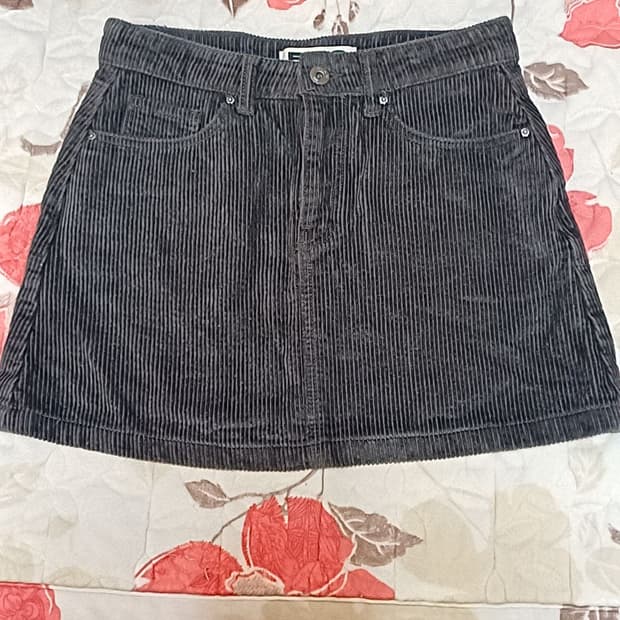 플랙 코듀로이스커트 26인치 기장34