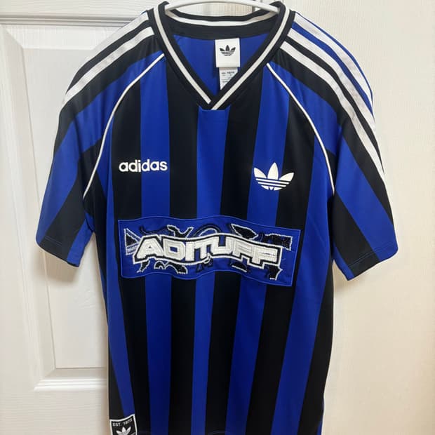 아디다스 유니폼 반팔티 블루