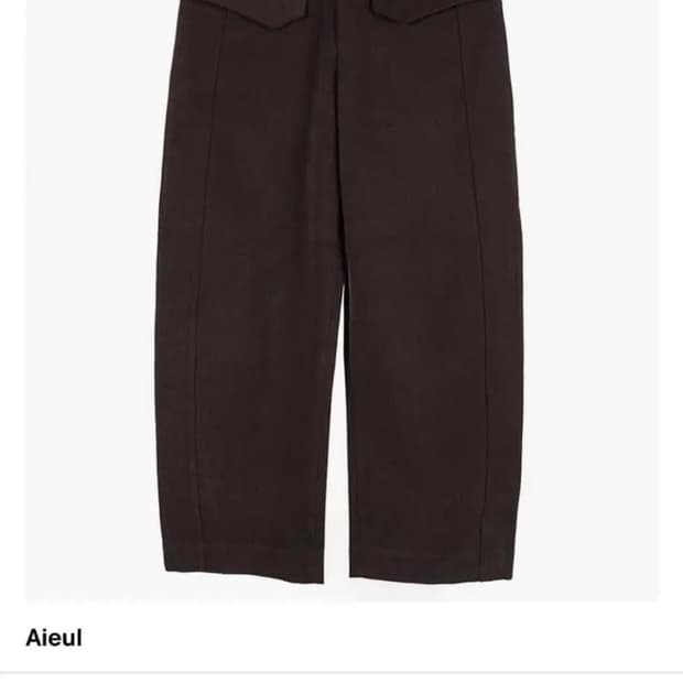 aieul curved trouser brown