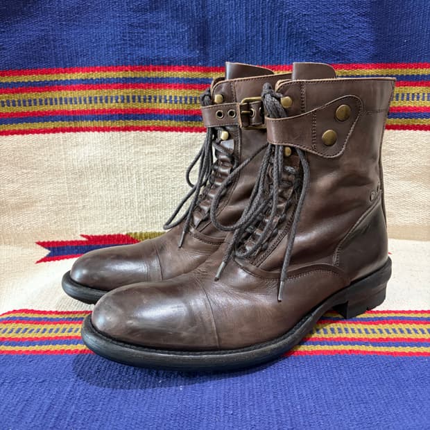 알프레도 배니스터 밀리터리 레이스업 부츠