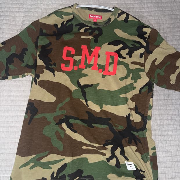 슈프림 카모 티셔츠 M