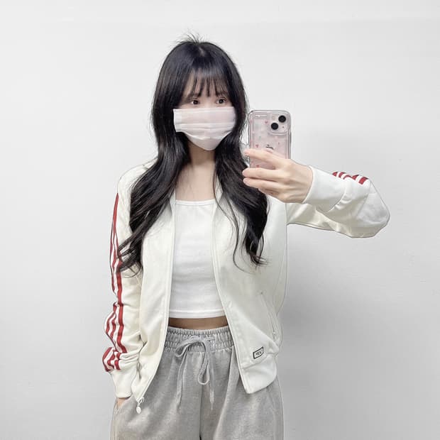 아디다스 Vip 베켄바우어 트랙탑 져지 화이트 레드