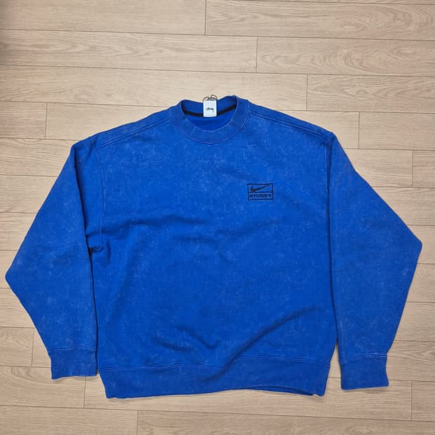 나이키 x 스투시 NRG 에시드 워시드 크루넥 게임 로얄