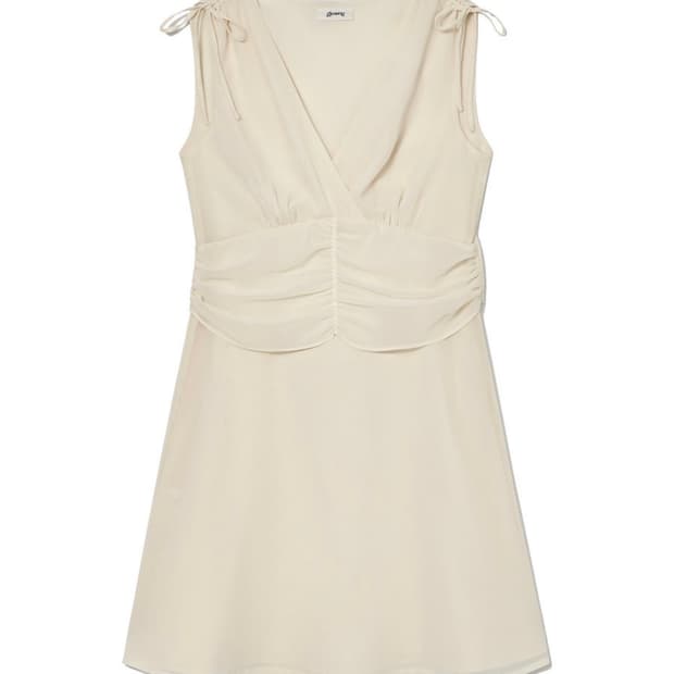 글로니 리나 셔링 드레스 스카프 세트