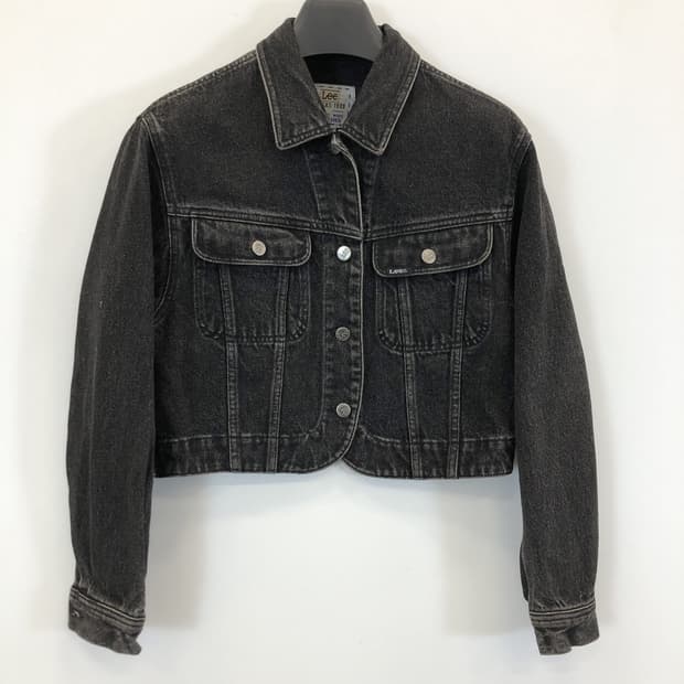 90s Lee 크롭 워시드 데님자켓 90