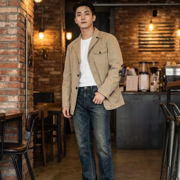 MAERYO 매료 빈티지 워싱 코튼 사파리 자켓