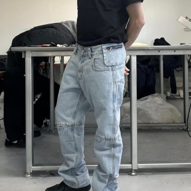 MPa BAG PANTS (STEEL BLUE) s size