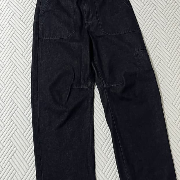 파브레가 신치백 커브드 데님 팬츠 (인디고) 1size