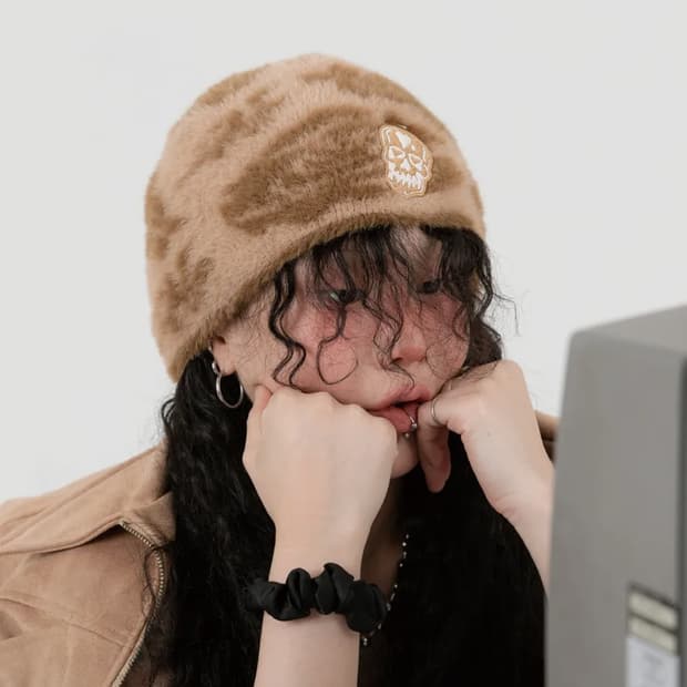 미스룰즈 로제 폴라쥬 비니 베이지