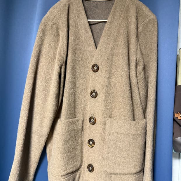 Sefr 고트 울 블렌드 모헤어 가디건 