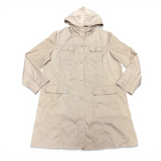 48 소니아 리키엘 컬렉션 베이지 나일론 코트 자켓