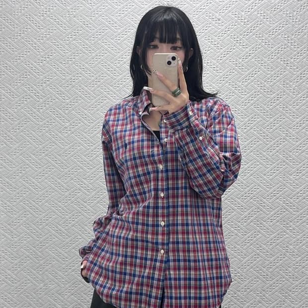 폴로 랄프로렌 빈티지 컨트리 레트로 체크 셔츠 L C11514