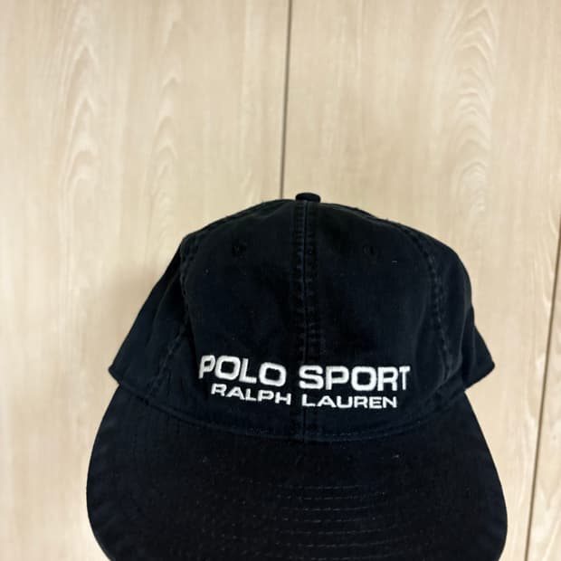 폴로 스포츠 볼캡 블랙